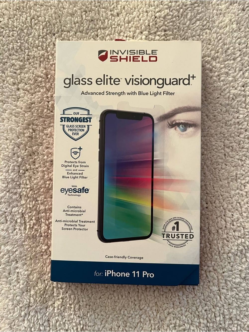 Zagg Glass Elite Visionguard iPhone 11 Pro Blue Light Screen Protector